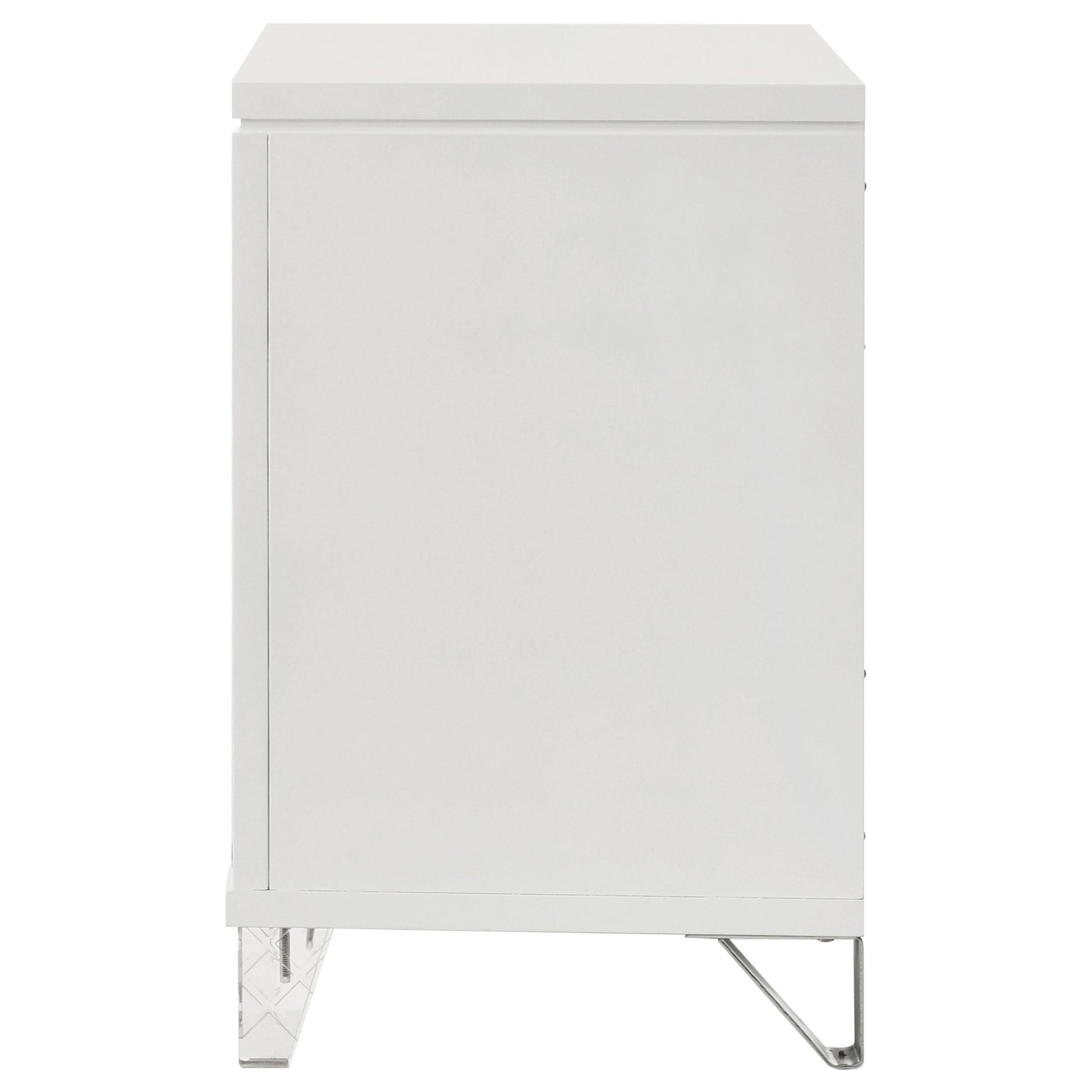 Marmore Nightstand in White - Coaster Furniture