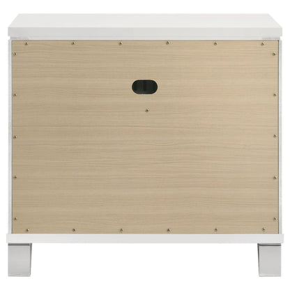 Marmore Nightstand in White - Coaster Furniture