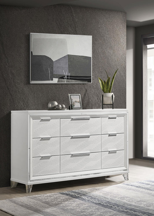 Marmore Dresser in White - Coaster Furniture
