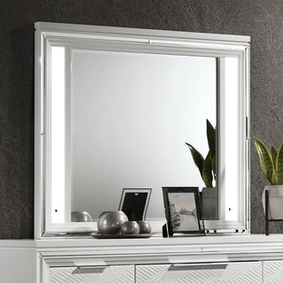 Marmore Dresser Mirror in White - Coaster Furniture