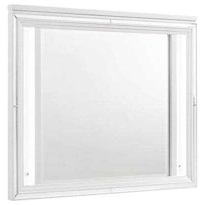 Marmore Dresser Mirror in White - Coaster Furniture