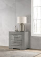 Ives Nightstand - Grey High Gloss