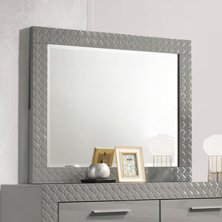 Ives Dresser Mirror - Grey High Gloss