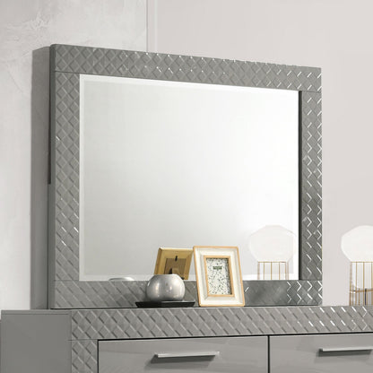 Ives Dresser Mirror - Grey High Gloss