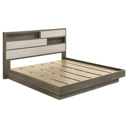Fenwick Bed 4-Piece Set in Grey Oak