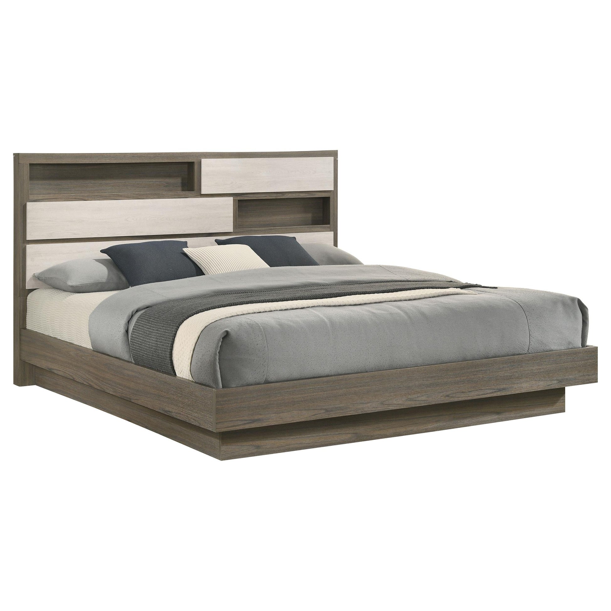 Fenwick Bed in Grey Oak