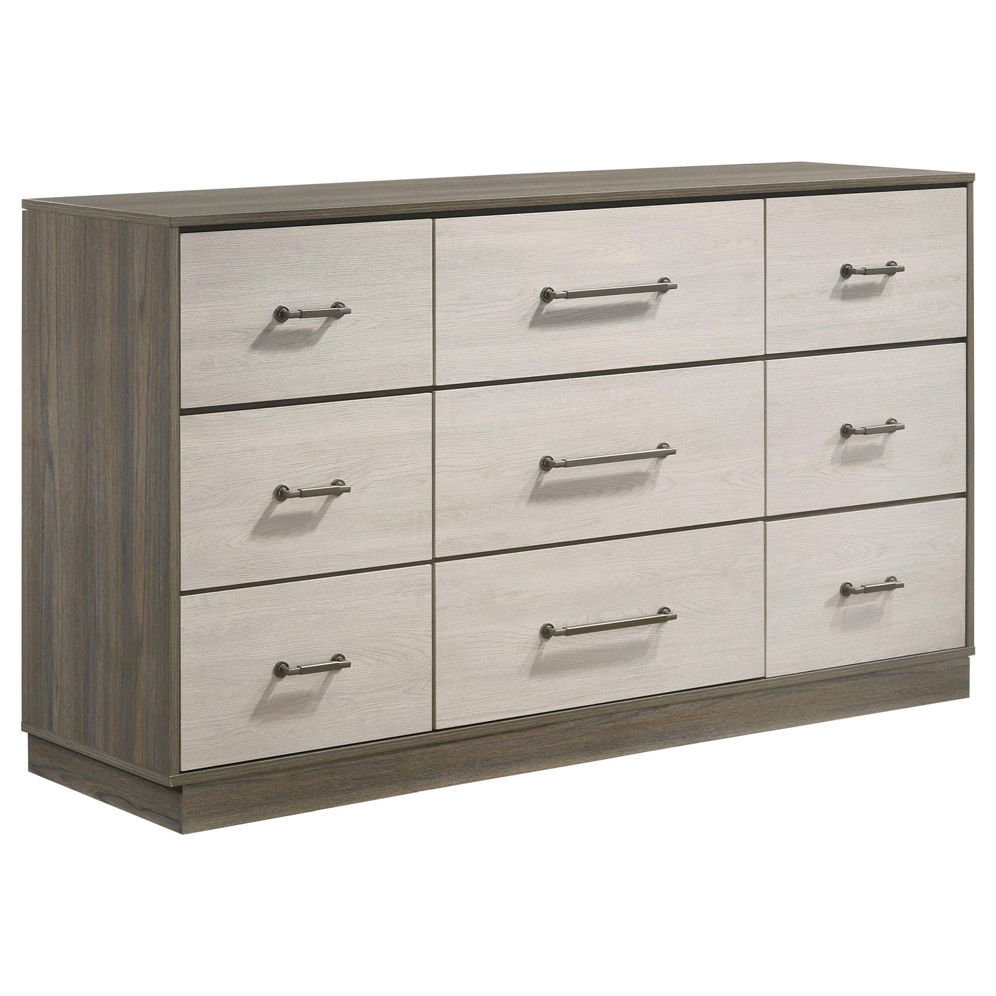 Fenwick Bed 4-Piece Set in Grey Oak
