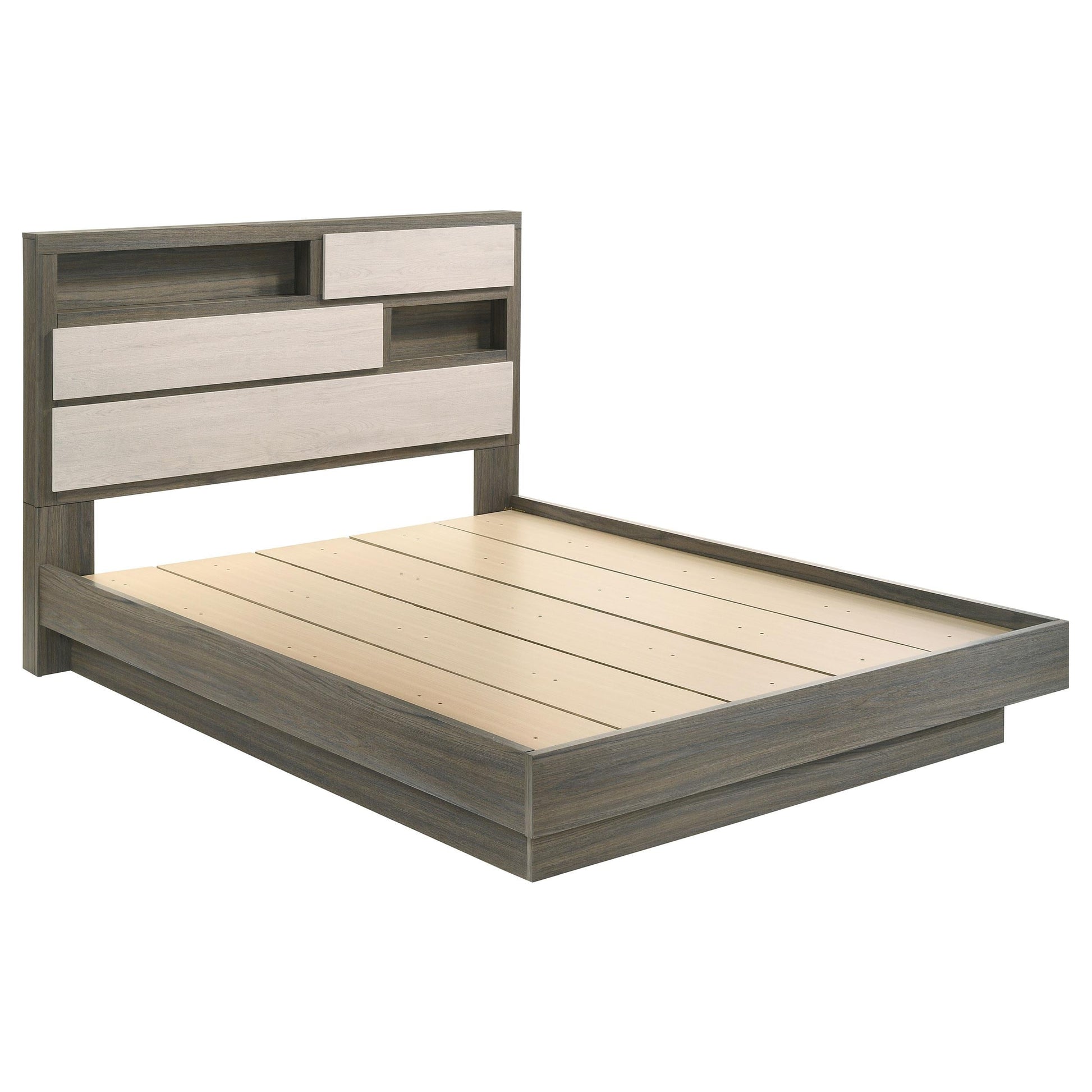 Fenwick Bed 5-Piece Set in Grey Oak