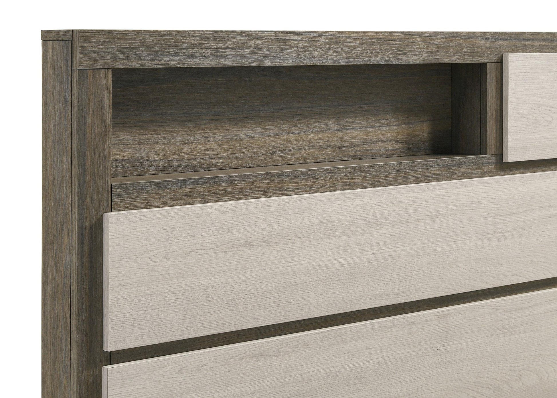 Fenwick Bed in Grey Oak