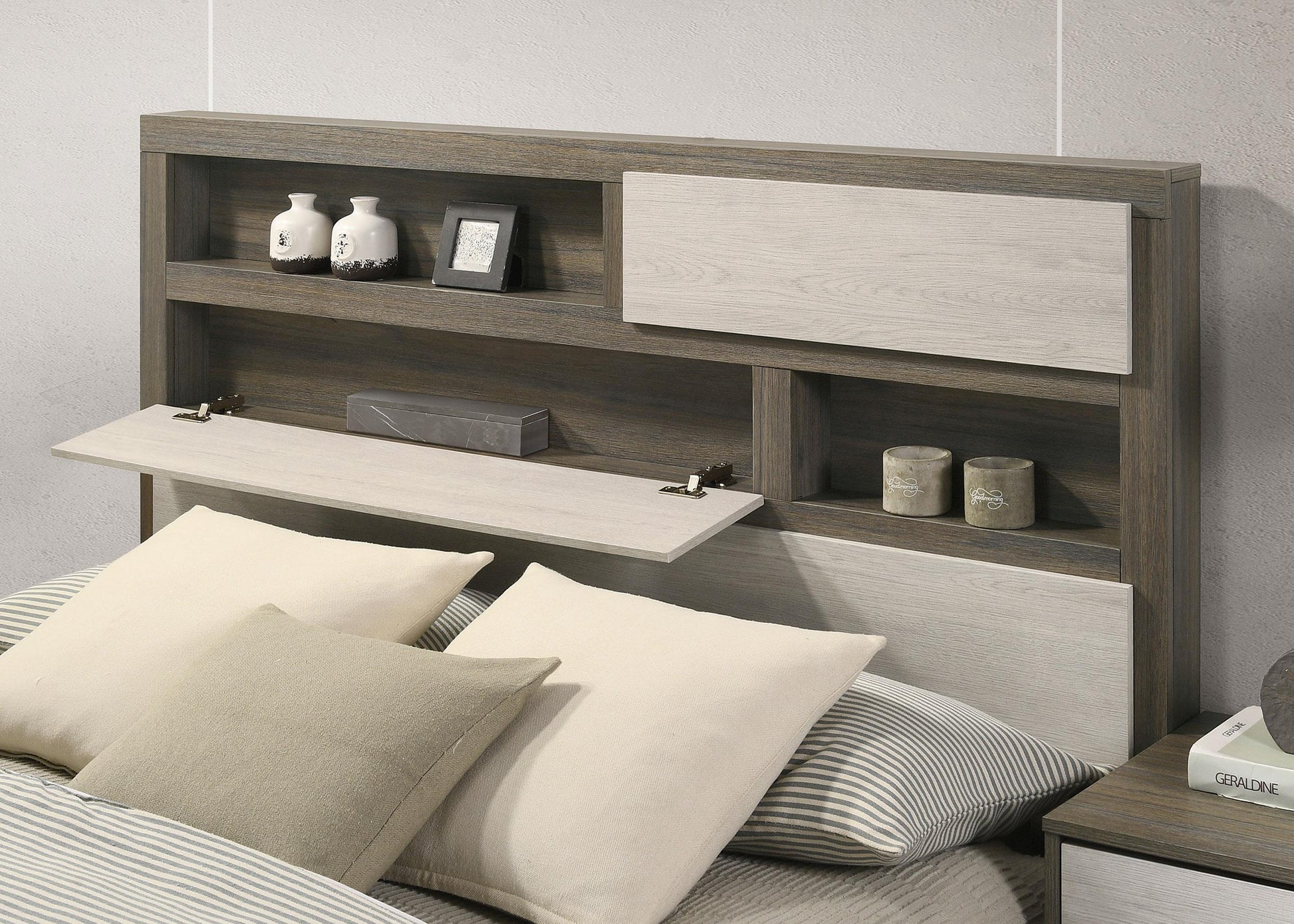 Fenwick Bed in Grey Oak