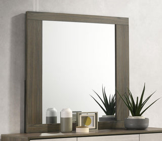 Fenwick Dresser Mirror in Grey Oak - Coaster Furniture