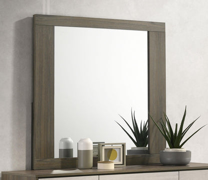 Fenwick Dresser Mirror in Grey Oak - Coaster Furniture