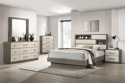 Fenwick Dresser Mirror in Grey Oak - Coaster Furniture