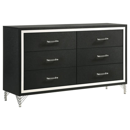 Lucia Bed 4-Piece Set in Black