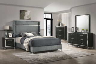 Lucia Bed 5-Piece Set in Black