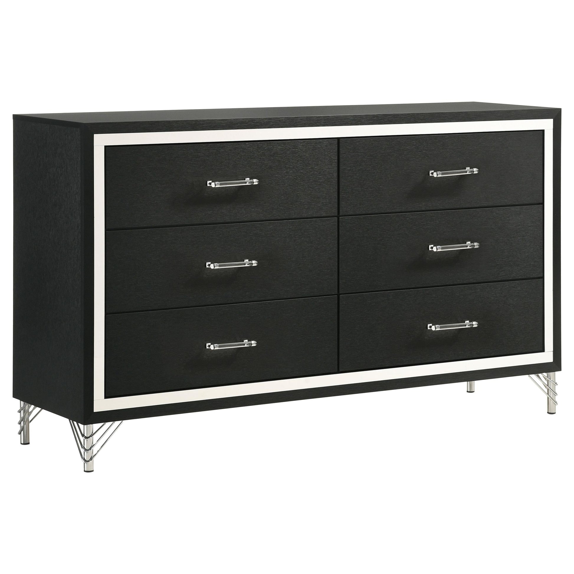 Lucia Bed 5-Piece Set in Black