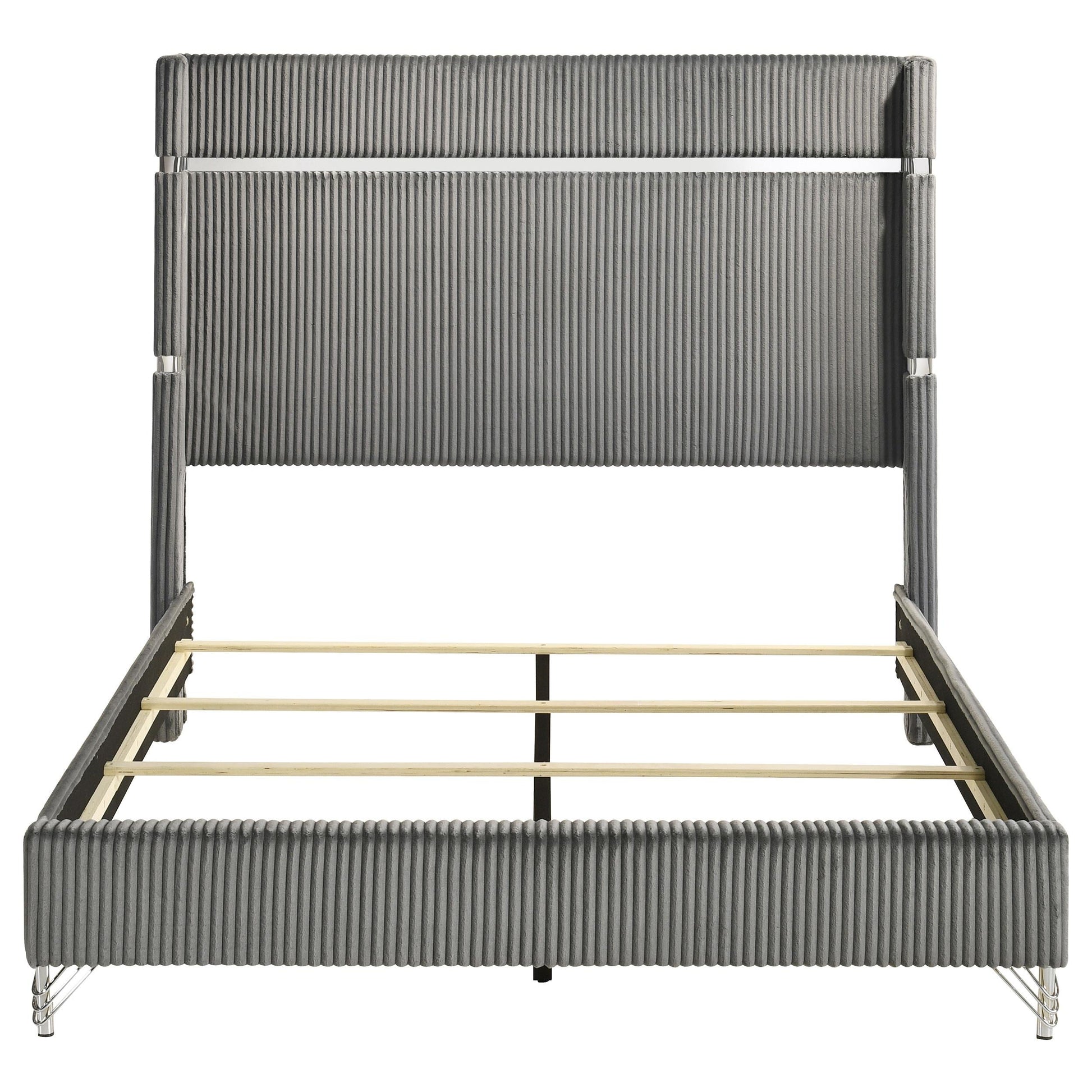 Lucia Queen Bed - Grey