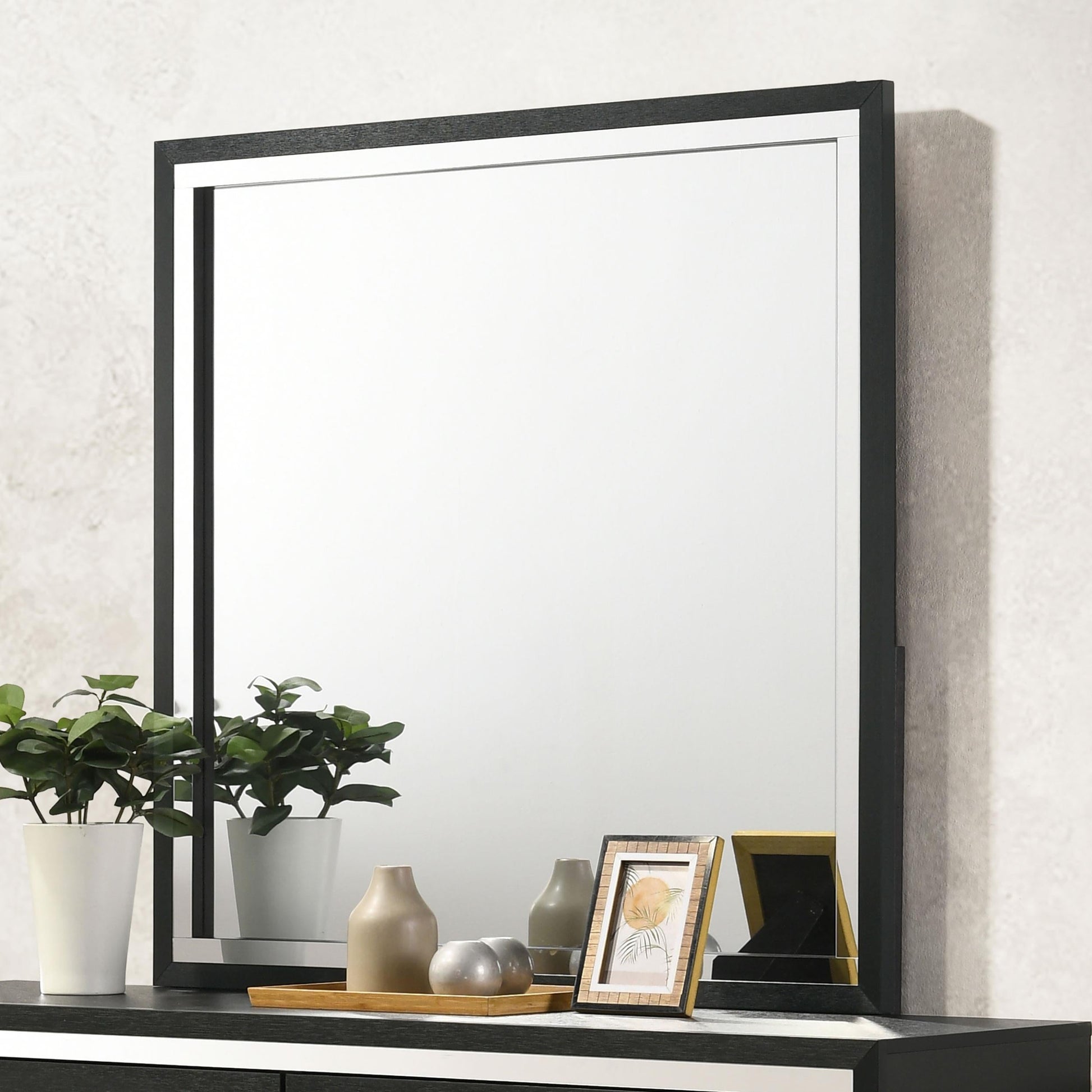 Lucia Dresser Mirror - Black