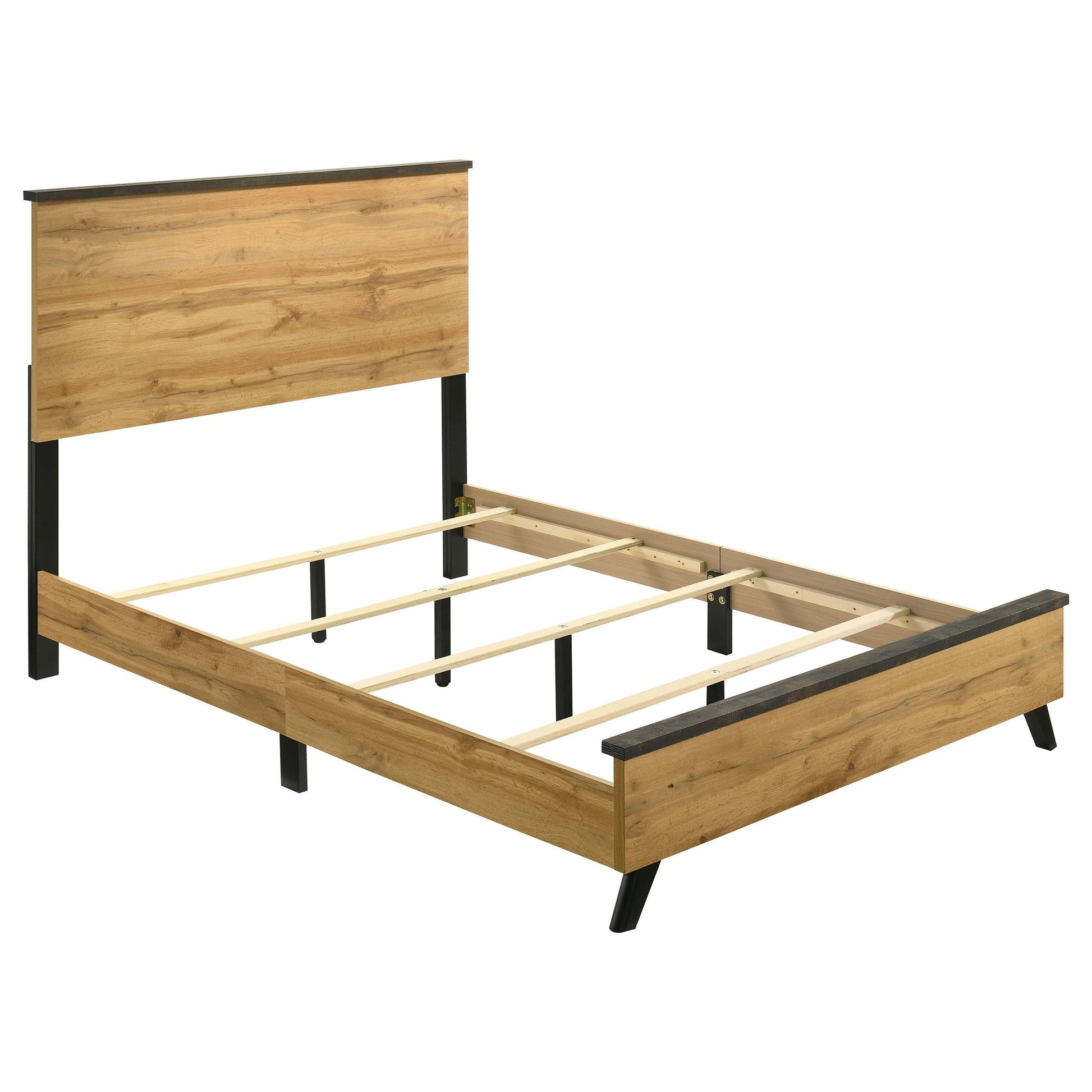 Kaywood Bed 5-Piece Set in Weathered Brown