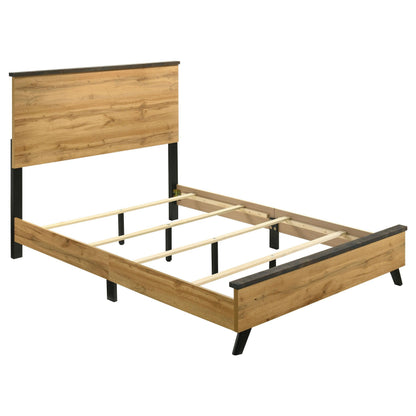 Kaywood Bed 5-Piece Set in Weathered Brown