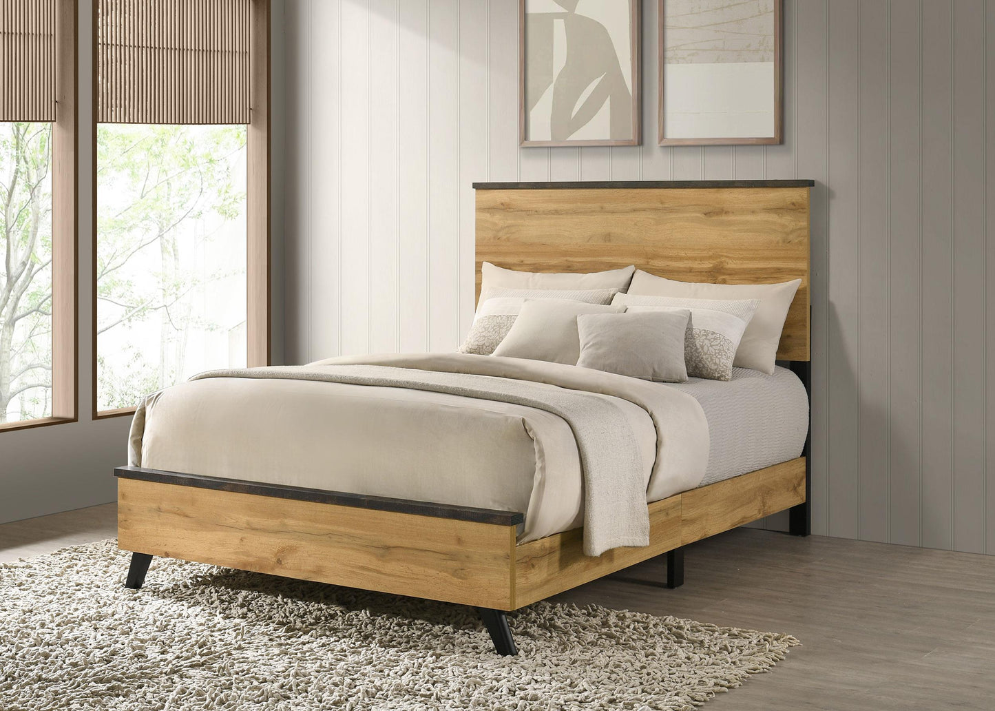 Kaywood Bed in Weathered Brown