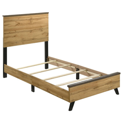 Kaywood Bed 5-Piece Set in Weathered Brown