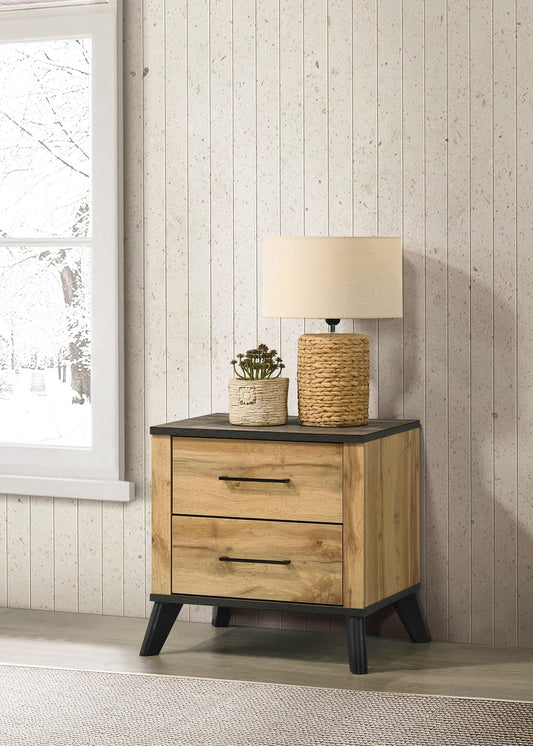 Kaywood Nightstand in Weathered Brown - Coaster Furniture