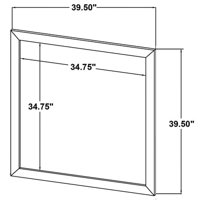 Kaywood Dresser Mirror in Weathered Brown - Coaster Furniture
