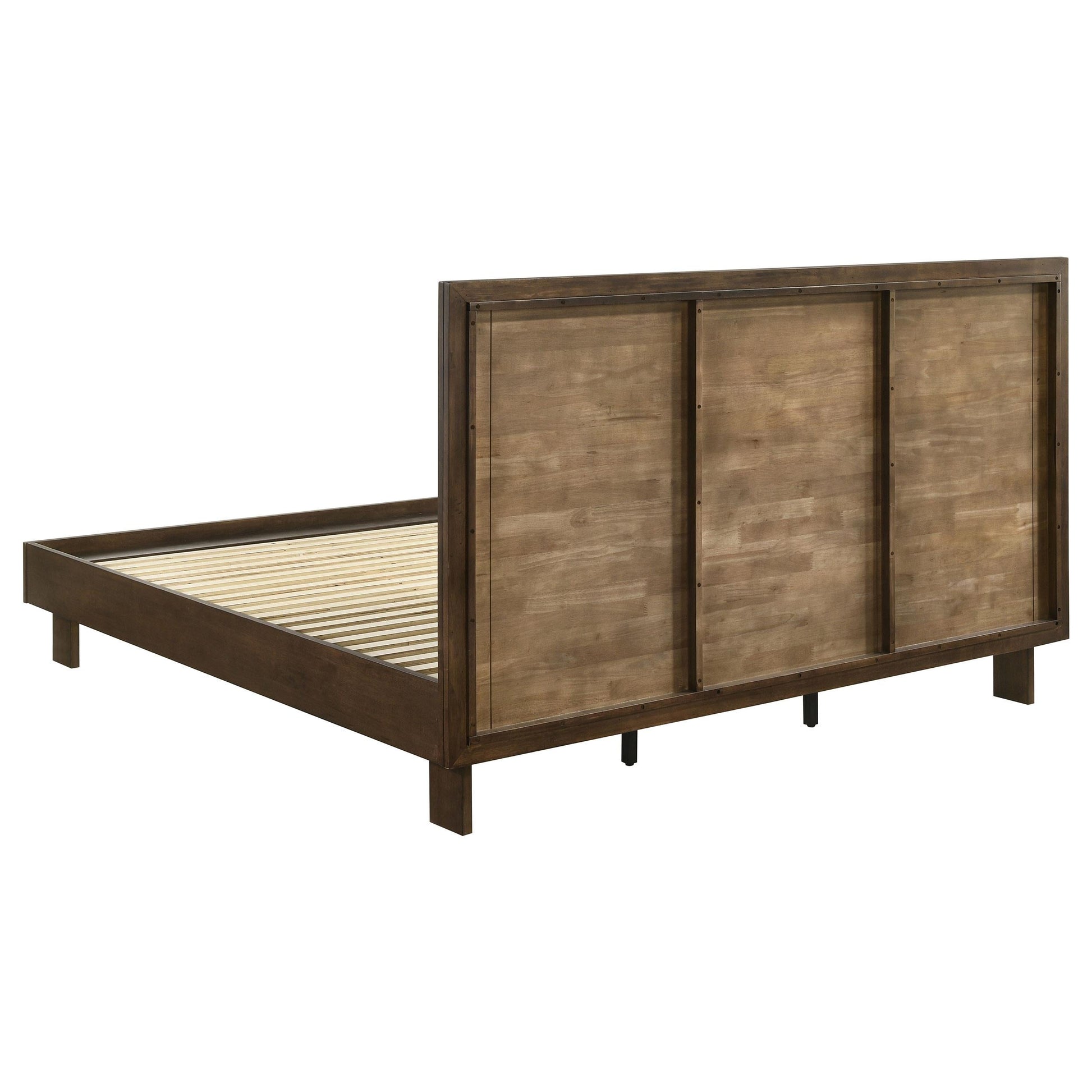 Glenwood Bed 4-Piece Set in Warm Brown