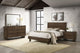 Glenwood Bed 4-Piece Set in Warm Brown