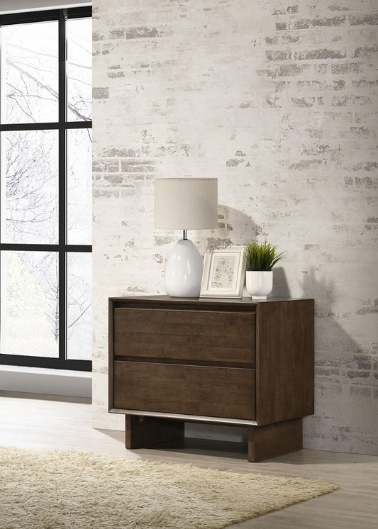 Glenwood Nightstand in Warm Brown - Coaster Furniture