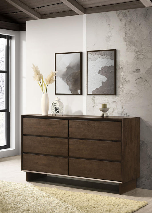 Glenwood Dresser in Warm Brown - Coaster Furniture