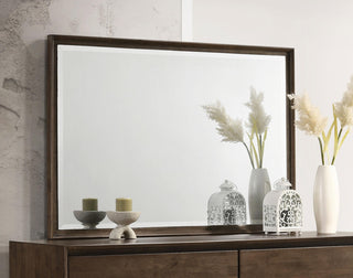 Glenwood Dresser Mirror in Warm Brown - Coaster Furniture