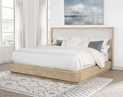 Kailani Queen Bed in Beige Oak - Coaster Furniture
