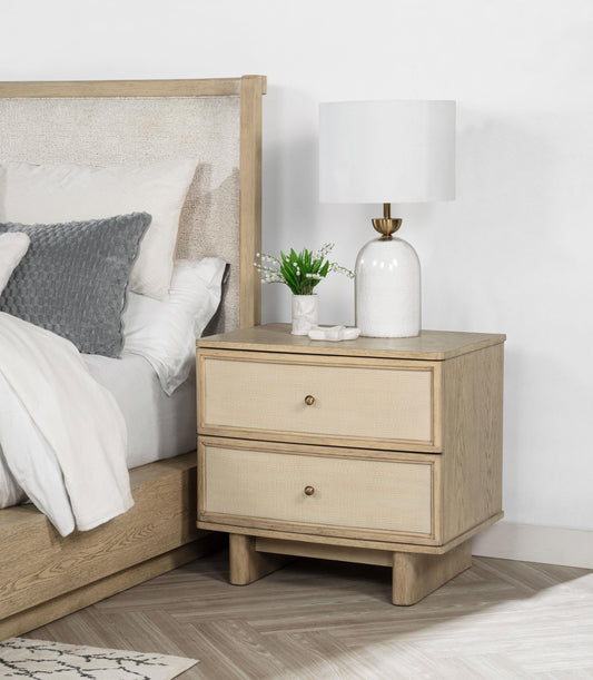 Kailani Nightstand in Beige Oak - Coaster Furniture