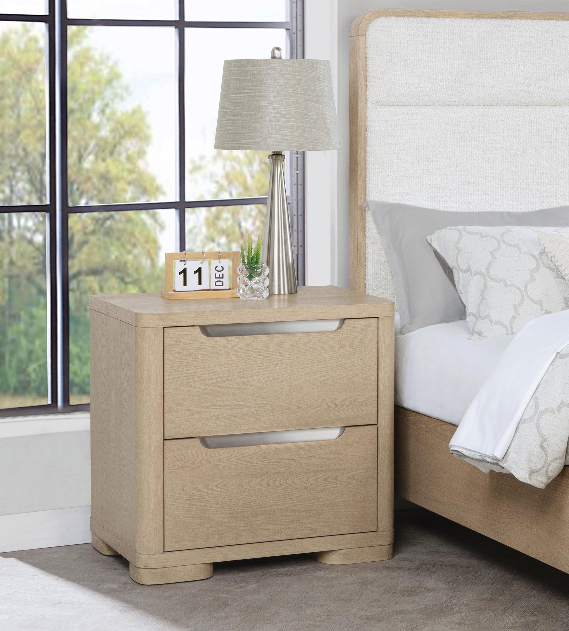 Ladera Nightstand in Light Elm - Coaster Furniture