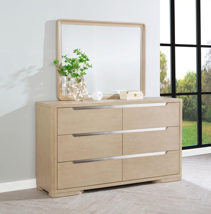 Ladera Dresser With Mirror in Light Elm