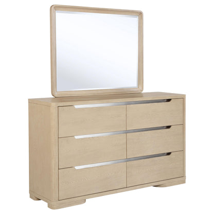 Ladera Dresser With Mirror in Light Elm