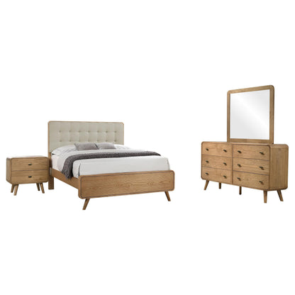 Robyn Full Bed 4-Piece Set - Light Ash
