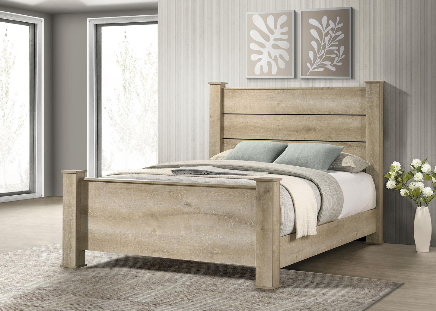 Oakglen Bed in Weathered Oak