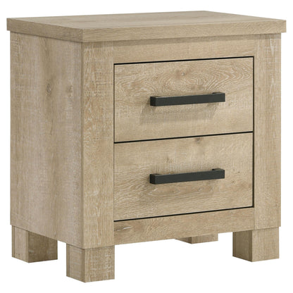 Oakglen Nightstand in Weathered Oak - Coaster Furniture
