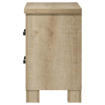 Oakglen Nightstand in Weathered Oak - Coaster Furniture