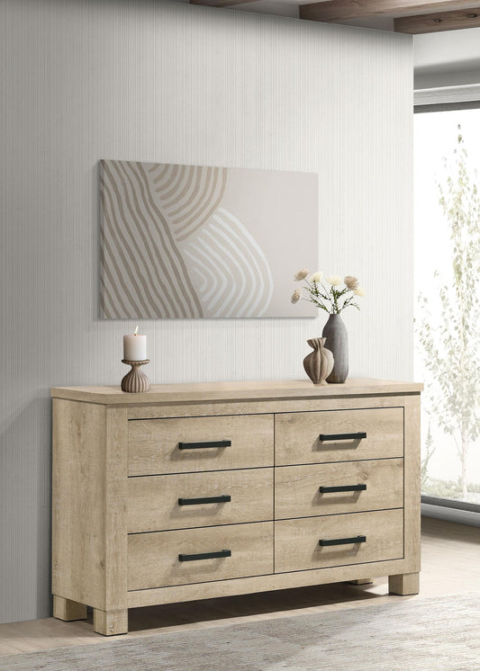 Oakglen Dresser in Weathered Oak - Coaster Furniture