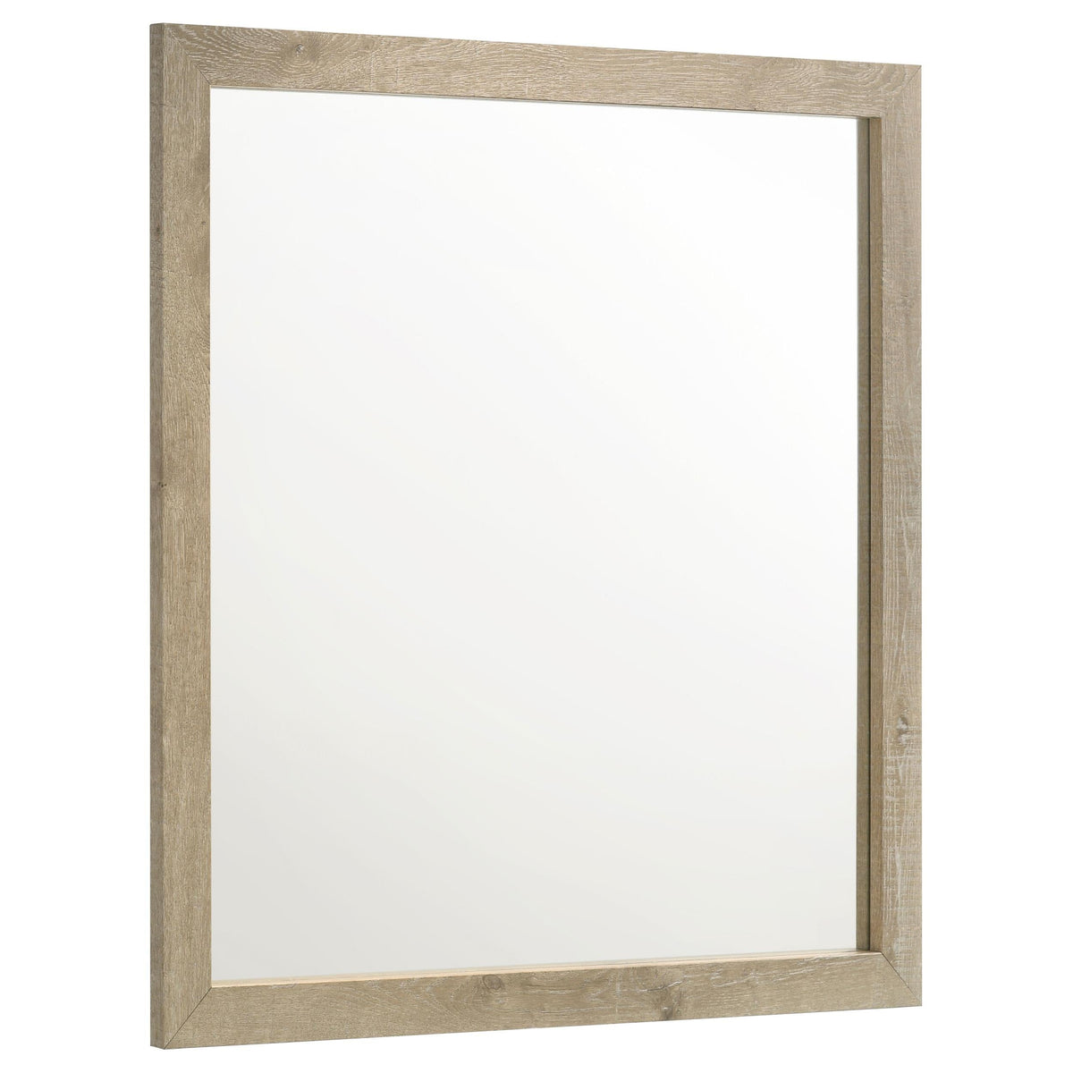 Oakglen Dresser Mirror in Weathered Oak - Coaster Furniture