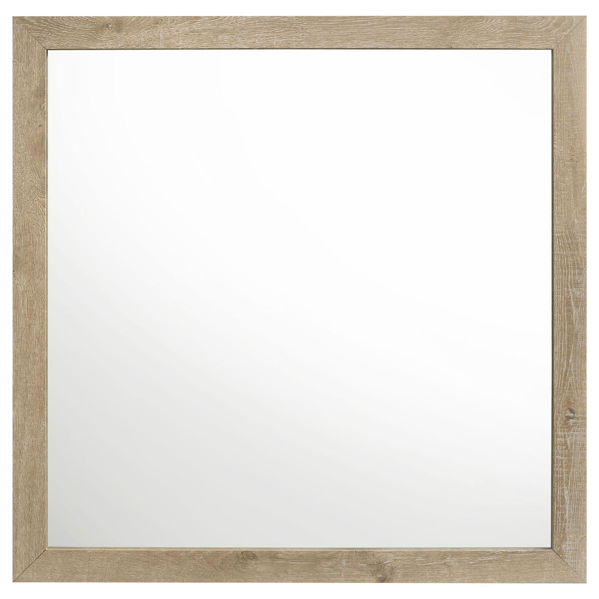 Oakglen Dresser Mirror in Weathered Oak - Coaster Furniture
