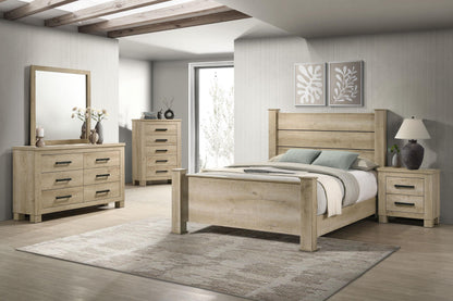 Oakglen Dresser Mirror in Weathered Oak - Coaster Furniture