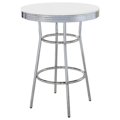 Retro Bar Table - White