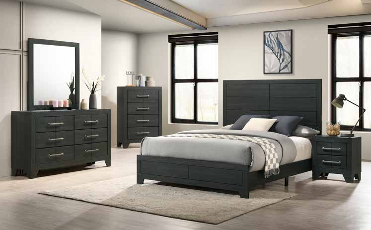 B020 79” Black Bedroom Set 63”
