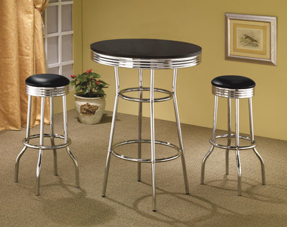 Retro 3-Piece Bar Set - Black