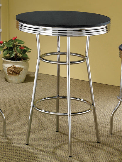Retro Bar Table - Black